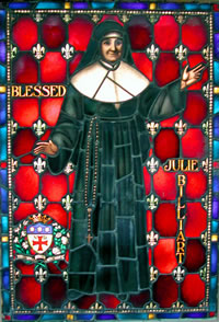 the St. Julie Billiart Society stained glass
